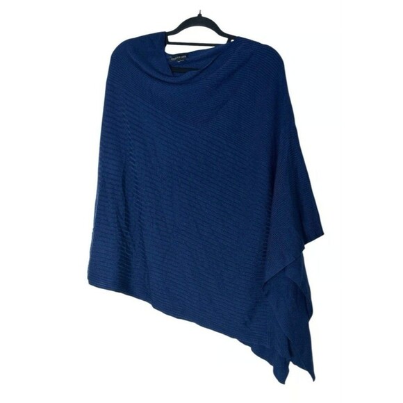 Eilen Fisher Poncho Women's Size 0/S,100 % Wool, Made In China Of Italian. - Picture 2 of 8